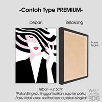 Gambar Dekorasi Ruang Tamu Hiasan Dinding Monstera Bunga Abstrak 12 - Monstera, Premium dari walldecorbdg undefined 3 Tokopedia