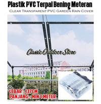 Gambar Tirai Plastik Bening Penahan Air Hujan / Krei PVC Outdoor Meteran - Riben, RING 4 SISI dari Classic Outdoor Store undefined 1 Tokopedia