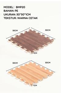 Gambar BONBOX Matras Printed Motif Kayu Bahan PE Aman BMP20 Cokelat Kuning - Cokelat dari Bonbox Home Living undefined 5 Tokopedia