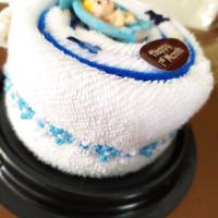 Gambar Suvenir Handuk berbentuk Kue TOWEL CAKE/ Handuk Berbentuk Kue/ Souvenir/ Kado Baby Biru/Blue dengan hiasan boneka bayi/baby doll diatasnya dari tasforfashion undefined 4 Tokopedia