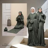 Gambar Mukena 2in1 terusan Shofura RH - Magenta, Bordir sisi dari Nadirh undefined 4 Tokopedia