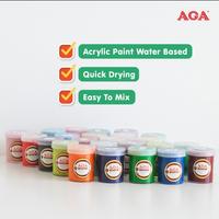 Gambar Aga Craft Paint 100cc Cat bahan kain/kaos/denim/kulit/sepatu/kayu - warna custom dari Cat Aga Dekorasi undefined 3 Tokopedia