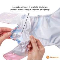 Gambar Clodi Popok Kain Suede Pocket Diaper LITTLE NATA | Purple Pattern - 1 dari Little Nata undefined 4 Tokopedia