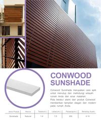 Gambar Conwood Sunshade Plank 3" Wall Decorative Dekorasi Dinding Fasad 3 inch lebar 7.5cm dari Sadar Jaya Maju undefined 2 Tokopedia