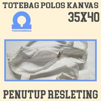 Gambar Tote Bag Polos Kanvas Putih Premium 35x40 - TANPA dari TOKO_OMEGA undefined 5 Tokopedia