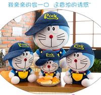 Gambar Boneka doraemon kostum pakai topi rock bahan plush - 30cm dari Happy Fun Olshop undefined 3 Tokopedia