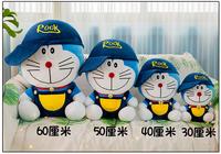 Gambar Boneka doraemon kostum pakai topi rock bahan plush - 30cm dari Happy Fun Olshop undefined 2 Tokopedia