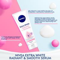 Gambar NIVEA Body Serum Extra White Radiant & Smooth 180 ML dari QUOBY MJ undefined 3 Tokopedia