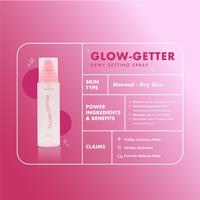 Gambar LUXCRIME Ulti-Matte Oil Control Glow-Getter Dewy Setting Spray - S GlowGetter, 50 ml dari SKINVEST IDN undefined 4 Tokopedia