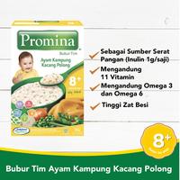 Gambar PROMINA 8+ BUBUR TIM AYAM KAMPUNG KACANG POLONG 100 GR dari Btj susu & popok undefined 1 Tokopedia