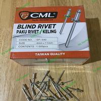 Gambar Paku rivet CAMEL 540 paku rivet 4 mm x 11 mm merk CAMEL isi 1000 PCS dari N88 SANITARY undefined 1 Tokopedia