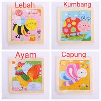Gambar Grosir mini puzzle kayu wooden jigsaw 20 motif karakter anak - Random dari Toko Mainan Toys Store1 undefined 5 Tokopedia