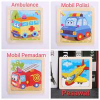 Gambar Grosir mini puzzle kayu wooden jigsaw 20 motif karakter anak - Random dari Toko Mainan Toys Store1 undefined 4 Tokopedia