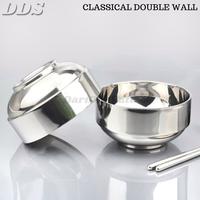 Gambar Mangkok Stainless Korea Double Wall Classical Bowl 2 Lapis 12 - 20 cm - 12 cm TP dari DariDuaSatu undefined 1 Tokopedia