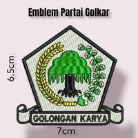 Gambar Emblem bordir partai Golkar - 1PCS dari Simongklang Jaya Bordir undefined 1 Tokopedia