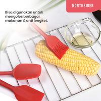Gambar Spatula kuas silikon sendok utensil masak baking set 3 pcs non-stick - Hitam dari Northsider Coffee Shop undefined 5 Tokopedia