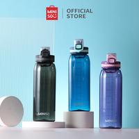 Gambar MINISO Botol Air Minum Plastik 900mL Besar Olahraga Bottle Anti Bocor Sport Bottle - Hitam dari minisoshopid undefined 3 Tokopedia