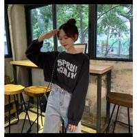 Gambar Crop sweater oversize batwing / crop top / crop tee / baju crop dari Fika Olshop Store undefined 3 Tokopedia