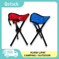 Gambar Kursi Lipat Mancing Camping Outdoor Three Legged Beach Stool Chair dari Qstock undefined 1 Tokopedia