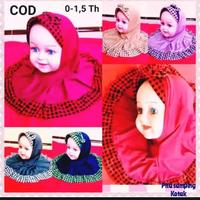 Gambar jilbab anak hijab kerudung bayi pita kotak dari Pusat Turban fashion anak undefined 2 Tokopedia