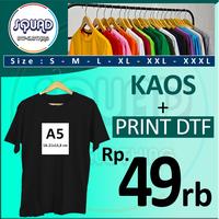 Gambar KAOS SABLON COSTOM DTF / SABLON KAOS SATUAN / KAOS DTF DESAIN SENDIRI - L, A4 (21x29.7cm) dari squaddtfclothing undefined 1 Tokopedia