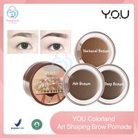 Gambar YOU Colorland Art Shaping Brow Pomade - Eyebrow Pomade by YOU Original - Deep Brown dari Raffaby Secret undefined 2 Tokopedia