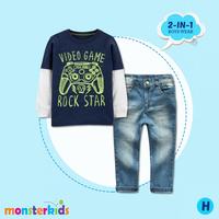 Gambar Setelan panjang anak laki import monster kids video game - 7th dari littleunicorn6 undefined 1 Tokopedia