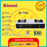 Gambar RInnai Kompor Gas 2 Tungku RI712A RI-712A RI 712 A Api Besar & Lilin Stainless - RI-712AF, - dari Setia Mandiri Elektronik undefined 1 Tokopedia