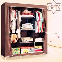 Gambar Lemari Pakaian Kain Portable Jumbo 88130 3 Sekat Lemari Anak Kost - LEMARI-70-MERAH dari tokkoavis undefined 4 Tokopedia