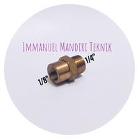 Gambar Vlok Sok Drat Luar Dalam 1/8 x 1/4 Kuningan / Sock Keran 1/8 " x 1/4 " dari Immanuel Mandiri Teknik undefined 1 Tokopedia