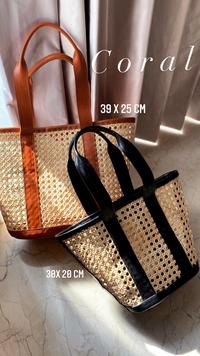 Gambar Coral Tas Rotan Anyaman Bali - Putih, M dari BARON BALI undefined 2 Tokopedia