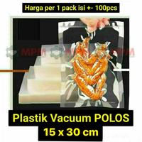 Gambar Plastik Vacuum 15x30 / Plastik Vacum Makanan 15 x 30 FROZEN FOOD KRT - 15x30cm IMP, +/- 100pcs dari Mitra Packindo Machinery undefined 3 Tokopedia