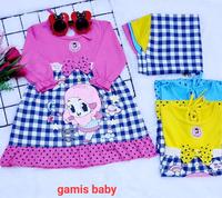 Gambar Baju Gamis Anak Bayi Perempuan Newborn Aqeqah Putih Set Jilbab Salur dari kamiliakids undefined 1 Tokopedia