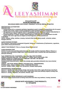Gambar AleeyashimanFF GUAIACWOOD ESSENTIAL OIL - 20g dari SustainGro-Indonesia undefined 2 Tokopedia