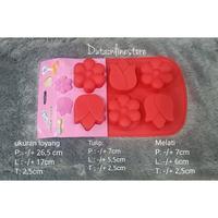 Gambar Cetakan Silikon Kue Basah Bunga Sabun Bento Muffin Cake 6 Cup Brownies dari Dutaonlinestore undefined 1 Tokopedia