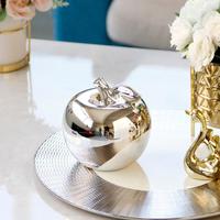 Gambar Pajangan Hiasan Apel Keramik Ceramic Gold Apple Ornament Home Decor - GOLD L dari PointZero Store undefined 5 Tokopedia