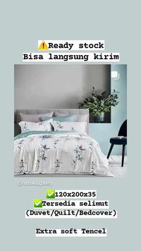 Gambar Sprei Tencel by REGALINEN 120x200 Super Single - Hydrangea (ES) - A dari REGALINEN ID undefined 3 Tokopedia