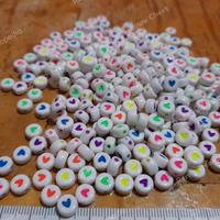 Gambar Mote Bulat Pipih Hati Warna Putih dari Rere's Treasure Chest undefined 4 Tokopedia