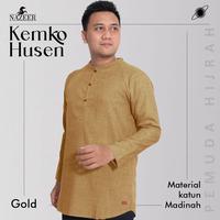 Gambar Kemeja Koko Kurta Pakistan Lengan Panjang Katun Madina Husen Nazeer - Putih Tulang, L dari Celana Sirwal Plaza undefined 3 Tokopedia