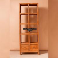 Gambar rak buku jati jepara / lemari buku / tempat buku dokumen / rak hias dari RidaWijaya Furniture undefined 2 Tokopedia