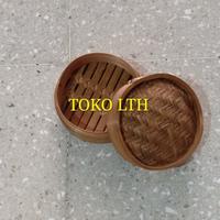 Gambar KLAKAT BAMBU DIMSUM 13 CM + TUTUP/ KUKUSAN WADAH TEMPAT KERANJANG DIM dari TOKO LTH_NEW undefined 1 Tokopedia