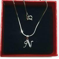 Gambar KALUNG PERAK ASLI 925 LAPIS EMAS ANTI KARAT/KALUNG HURUF N/KAL WANITA dari silverhoki99 undefined 1 Tokopedia