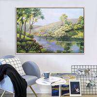 Gambar lukisan pemandangan naturalis / lukisan pemandangan modern dari Branded shop_art undefined 1 Tokopedia