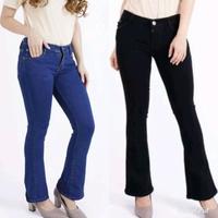 Gambar Celana Jeans Cutbray Manis Wanita Impor - Abu-abu, 34 dari Aulia Jeans. undefined 3 Tokopedia
