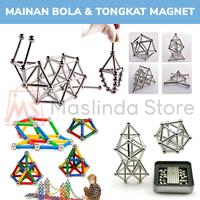 Gambar Mainan Edukasi Bola Tongkat Magnet Magnetic Stick and Bucky Balls - WARNA 63 PCS dari Maslinda Store undefined 2 Tokopedia