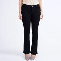 Gambar Celana Jeans Cutbray Manis Wanita Impor - Abu-abu, 34 dari Aulia Jeans. undefined 4 Tokopedia