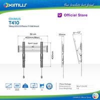 Gambar BRACKET TV LED LCD MONITOR 32"-55" OXIMUS T410 WALL MOUNT TILT dari Oximus Indonesia undefined 2 Tokopedia