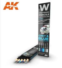 Gambar WATERCOLOR PENCIL SET GREY AND BLUE AK10043- AK pencil model kit dari scale figure undefined 1 Tokopedia