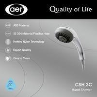 Gambar Bundling Hand Shower CSH-3C + Keran Cabang Shower Bak Mandi Double Tembok Kran Air - DCR 11 B dari AER Sanitary Indonesia undefined 3 Tokopedia