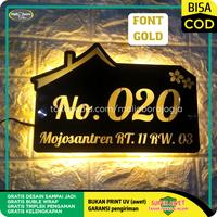 Gambar PAPAN NOMOR RUMAH AKRILIK | NOMER RUMAH | NO RUMAH AKRILIK MENYALA - Model F 20x20 dari Malioboro Online undefined 1 Tokopedia